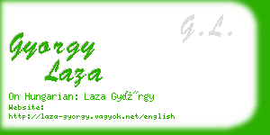 gyorgy laza business card